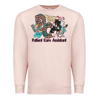 Pale Pink pca patient care assistant western Premium Sweatshirt - NancyCooperArtShop