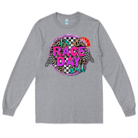 Heather Grey it's race day y'all Long Sleeve Tee - AdoDesignShop