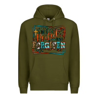 Army Green Not perfect just forgiven Premium Hoodie - LillyAllenDesigns