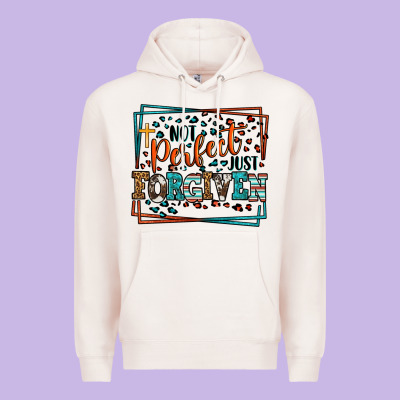 Not Perfect Just Forgiven Premium Hoodie Designed By Lillyallendesigns