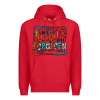 Red Not perfect just forgiven Premium Hoodie - LillyAllenDesigns