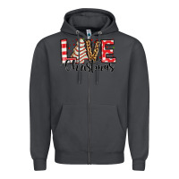Smoke love christmas tree cake Zipper Hoodie - Jasminsmagicworld