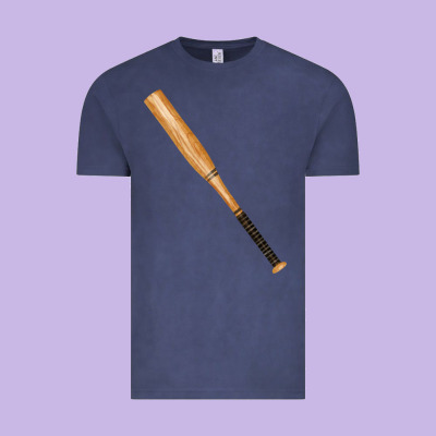 Wooden Softball Bat Vintage Tee Designed By Fadigitalartstudio