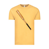 Vintage Mustard wooden softball bat Vintage Tee - FaDigitalArtStudio