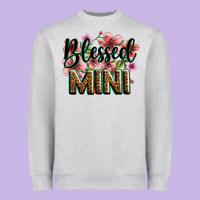 Flowers Blessed Mini Heavyweight Sweatshirt Designed By Zillion Design Studio