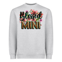 Heather Grey flowers blessed mini Heavyweight Sweatshirt - Zillion Design Studio