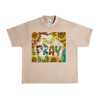 French Oak just pray Urban Heavy Tee - BarkalooDesign