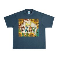 Midnight Navy just pray Urban Heavy Tee - BarkalooDesign