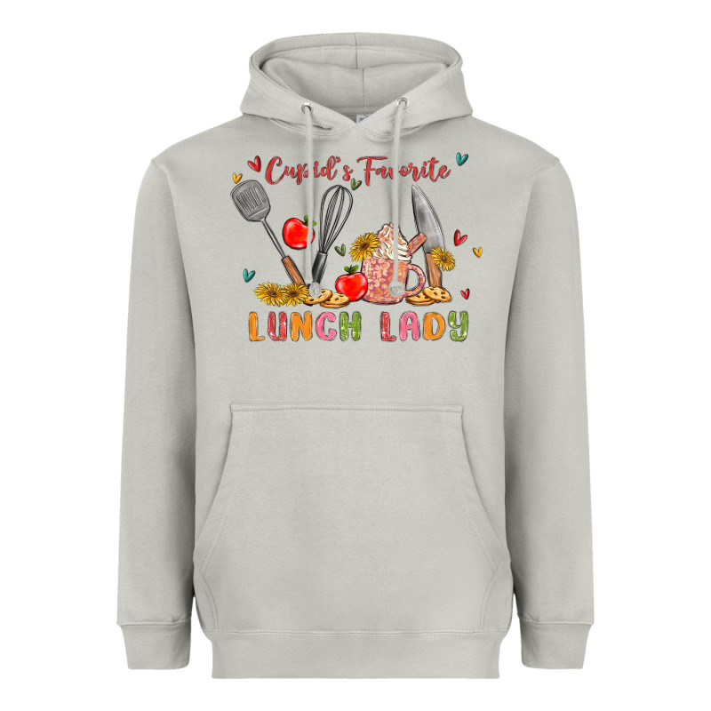 Cupids Favorite Lunch Lady Heavyweight Hoodie by MaliasSmallBusiness | Teevron