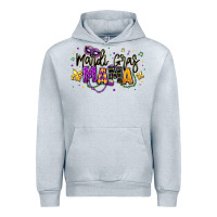 Heather Grey mardi gras mama Urban Hoodie - texasbilliewilder