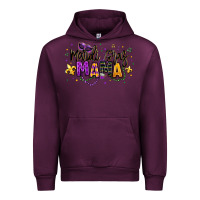 Mauve Wine mardi gras mama Urban Hoodie - texasbilliewilder