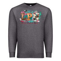 Charcoal Heather lpn licensed practical nurse western Premium Sweatshirt - NancyCooperArtShop