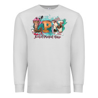 Dove Grey lpn licensed practical nurse western Premium Sweatshirt - NancyCooperArtShop