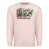 Pale Pink lpn licensed practical nurse western Premium Sweatshirt - NancyCooperArtShop