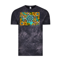 Cloud Black western turquoise and sunflowers skinny metal can holder Vintage Tee - HRA Design Shop