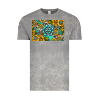 Cloud Rock western turquoise and sunflowers skinny metal can holder Vintage Tee - HRA Design Shop