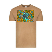Vintage Camel western turquoise and sunflowers skinny metal can holder Vintage Tee - HRA Design Shop