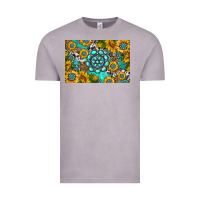 Vintage Zinc western turquoise and sunflowers skinny metal can holder Vintage Tee - HRA Design Shop