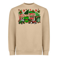 Mushroom christmas tractor coffee cups Heavyweight Sweatshirt - texasbilliewilder
