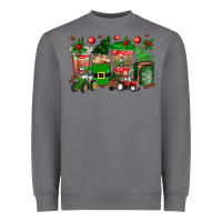 Storm christmas tractor coffee cups Heavyweight Sweatshirt - texasbilliewilder