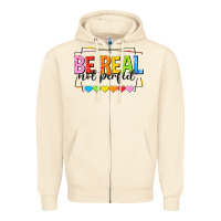 Sandshell be real not perfect Zipper Hoodie - NancyCooperArtShop