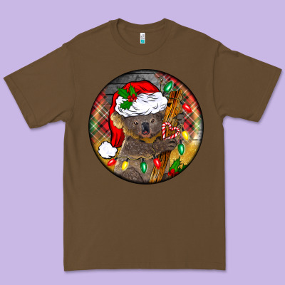 Christmas Koala Premium Tee Designed By Barkaloodesign