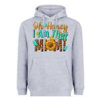 Heather Grey oh honey i am that mimi nca Heavyweight Hoodie - NancyCooperArtShop