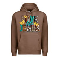 Chestnut Love Like Jesus Premium Hoodie - LillyAllenDesigns