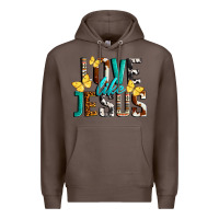 Coffee Love Like Jesus Premium Hoodie - LillyAllenDesigns