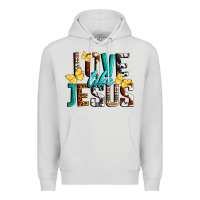 Dove Grey Love Like Jesus Premium Hoodie - LillyAllenDesigns