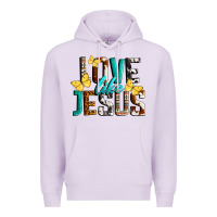 Lilac Love Like Jesus Premium Hoodie - LillyAllenDesigns