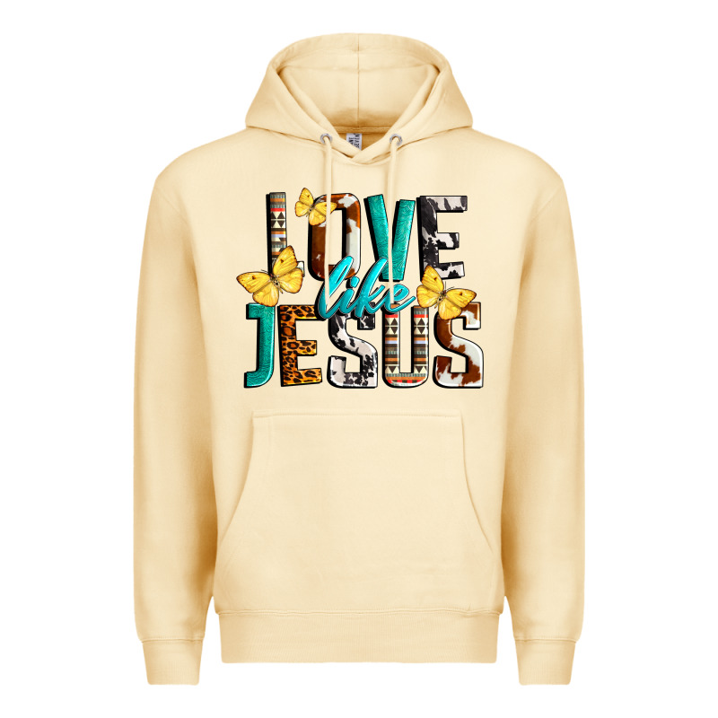 Love Like Jesus Premium Hoodie by LillyAllenDesigns | Teevron