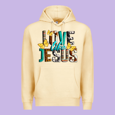 Love Like Jesus Premium Hoodie Designed By Lillyallendesigns