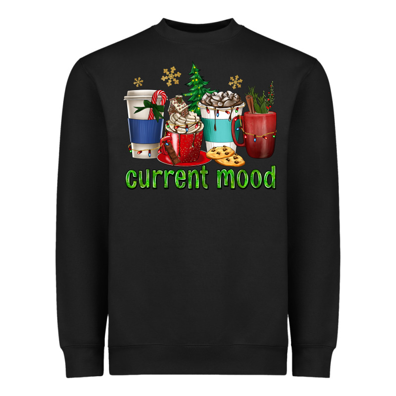 Coffee Cups Current Mood Heavyweight Sweatshirt by texasbilliewilder | Teevron