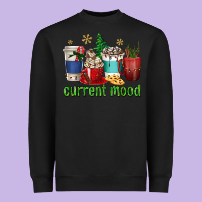 Coffee Cups Current Mood Heavyweight Sweatshirt Designed By Texasbilliewilder