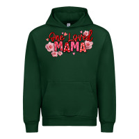 Forest Green one loved mama valentine's day Urban Hoodie - texasbilliewilder