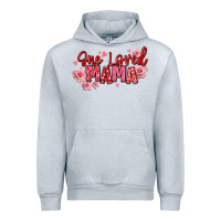 Heather Grey one loved mama valentine's day Urban Hoodie - texasbilliewilder