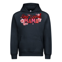 Navy one loved mama valentine's day Urban Hoodie - texasbilliewilder