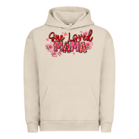 Pigment French Oak one loved mama valentine's day Urban Hoodie - texasbilliewilder