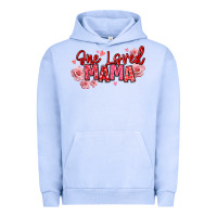 Pigment Grape Ice one loved mama valentine's day Urban Hoodie - texasbilliewilder