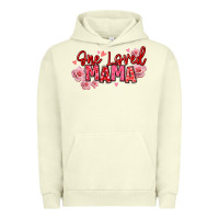 Pigment Pistachio one loved mama valentine's day Urban Hoodie - texasbilliewilder