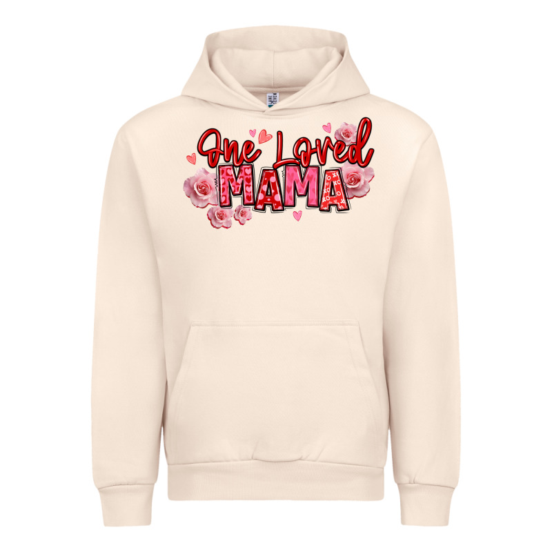One Loved Mama Valentine's Day Urban Hoodie by texasbilliewilder | Teevron