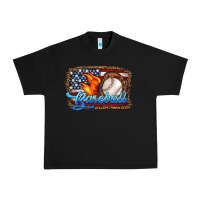 Black western american flag baseball Urban Heavy Tee - HRA Design Shop