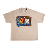 French Oak western american flag baseball Urban Heavy Tee - HRA Design Shop