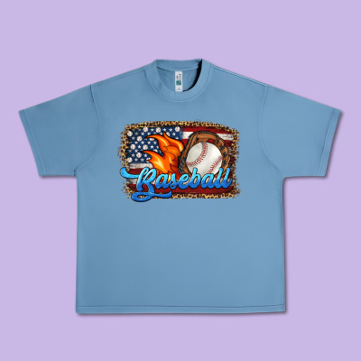 Western American Flag Baseball Urban Heavy Tee Designed By Hra Design Shop