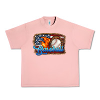 Salmon western american flag baseball Urban Heavy Tee - HRA Design Shop