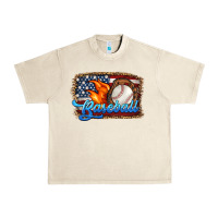 Sandshell western american flag baseball Urban Heavy Tee - HRA Design Shop