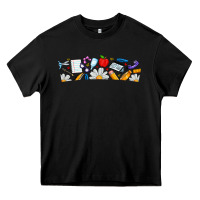Black Best Teacher Ever Heavy Core Tee - CowhideDigitalArt