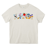 Cream Best Teacher Ever Heavy Core Tee - CowhideDigitalArt