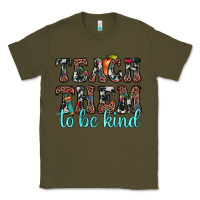 Army Green teach them to be kind Classic Tee - JahusDesignShop